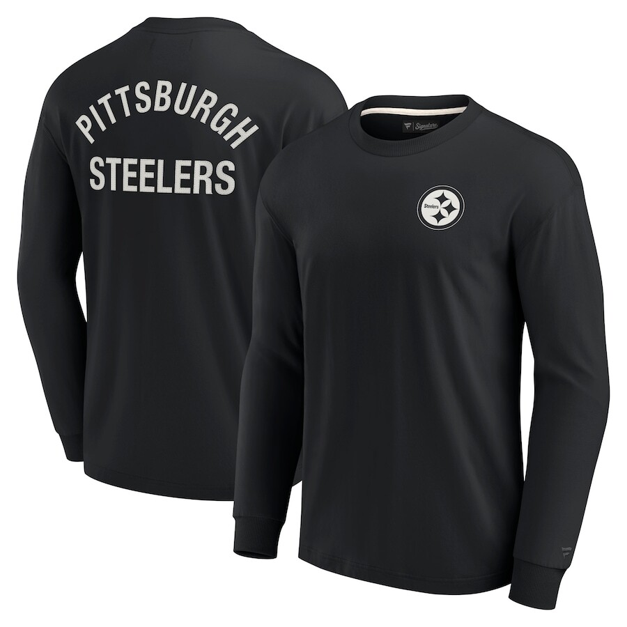 

Футболка с длинным рукавом Fanatics Signature Pittsburgh Steelers, черный