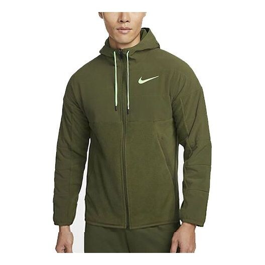 

Куртка Men's Nike Sports Living Series Solid Color Logo Printing Hooded Casual Jacket Green, мультиколор