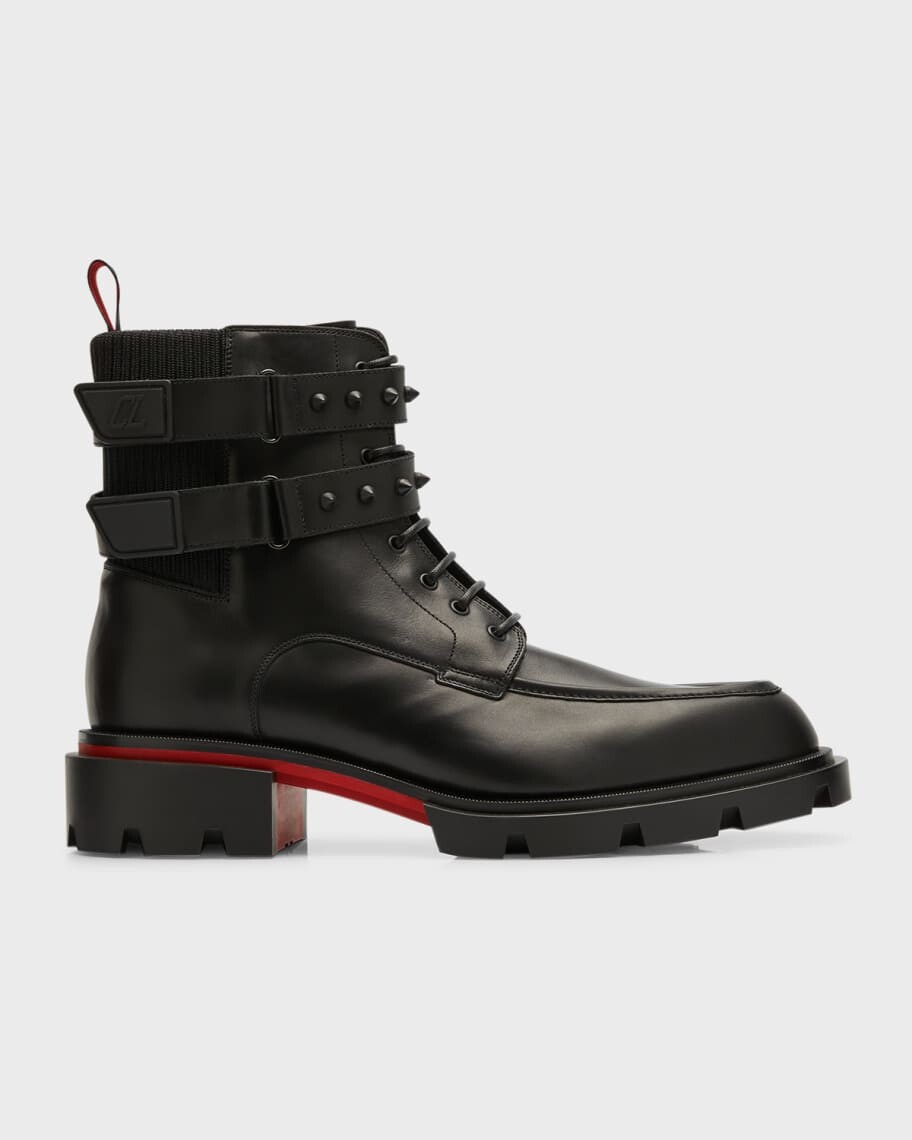 

Мужские кожаные армейские ботинки Our Fight Zip Christian Louboutin