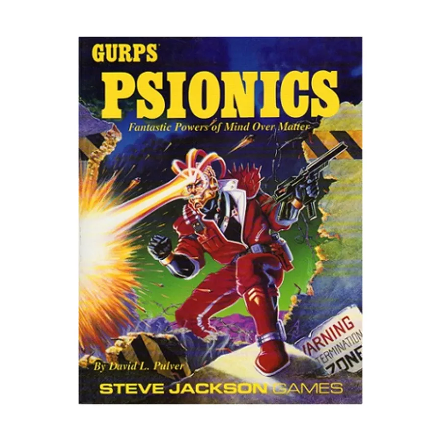 

Psionics (1st Printing), GURPS (1st-3rd Edition) - Rules Supplements, мягкая обложка