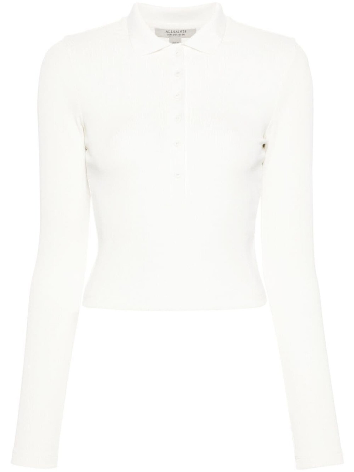 

AllSaints рубашка поло Hallie в рубчик, белый