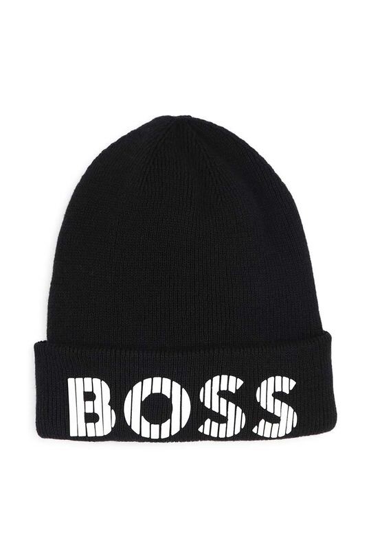 

Детская хлопковая шапка Boss, черный