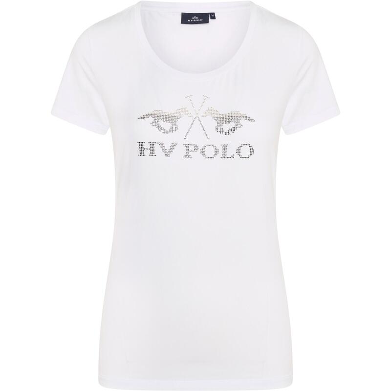 цена Женская футболка HVPFavouritas Limited тек белая HV POLO, цвет weiss