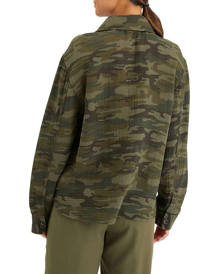 Куртка Sanctuary Cropped Shirt Jacket, цвет Safari Camo