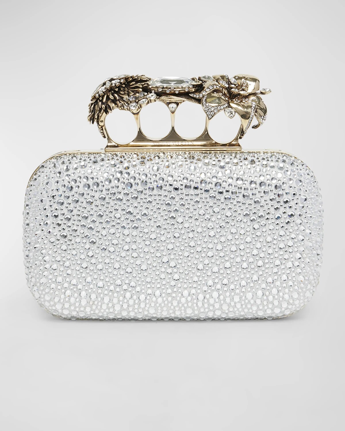 

Клатч с цветочным декором Alexander McQueen, цвет Silver