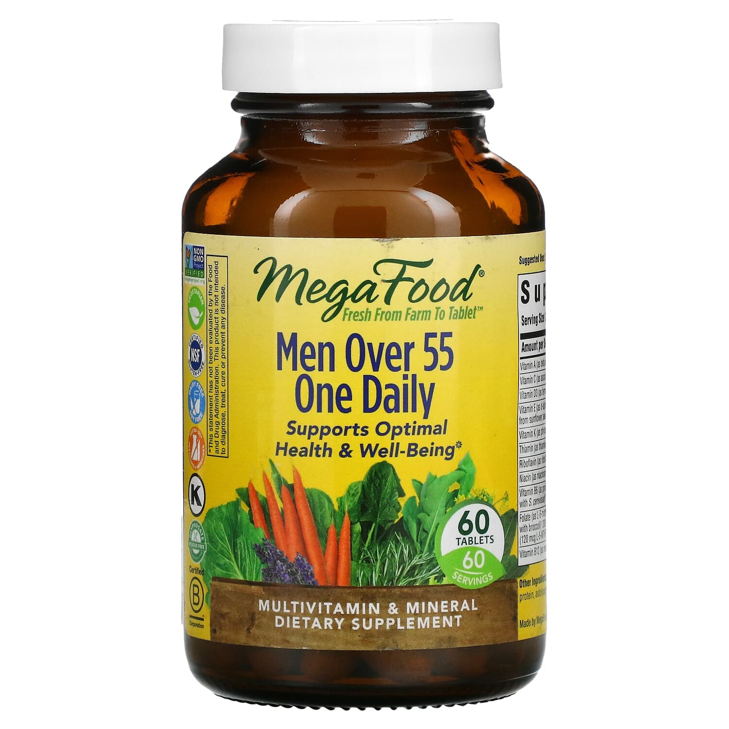 

One Daily, добавка для мужчин старше 55 лет, 60 таблеток, MegaFood