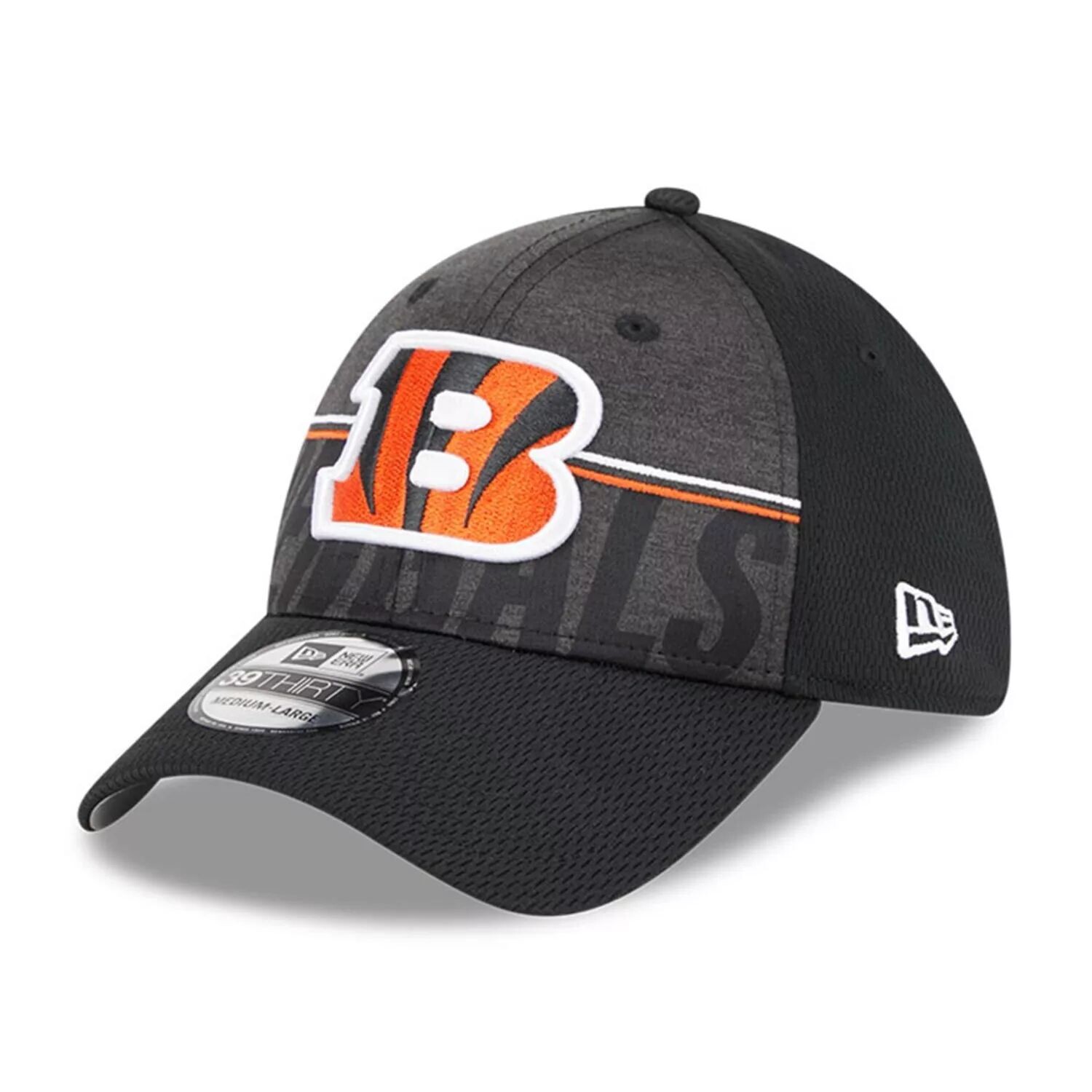 

Мужская черная кепка New Era Cincinnati Bengals 2023 NFL Training Camp 39THIRTY Flex Fit Hat