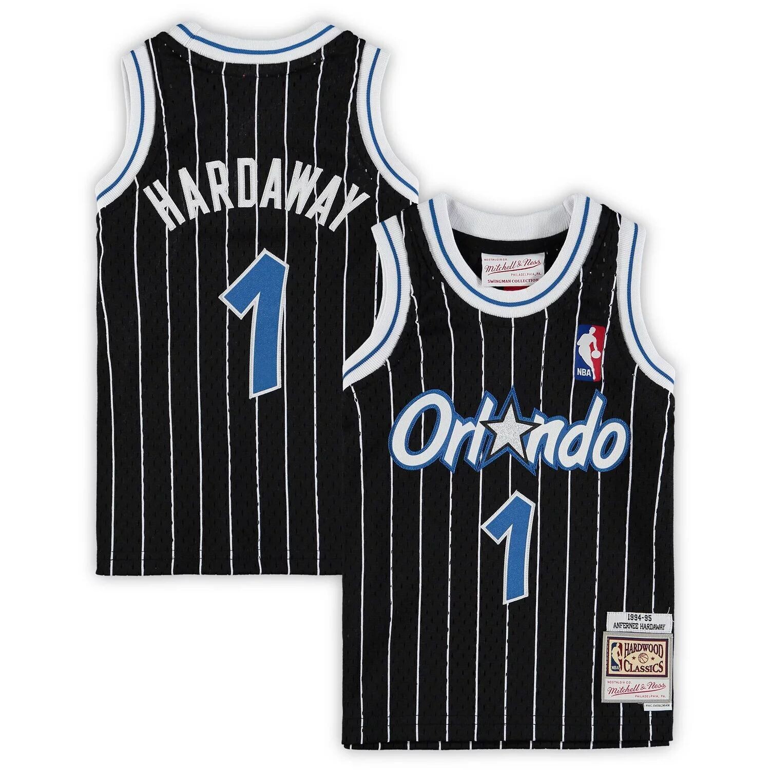 

Джерси Infant Mitchell & Ness Penny Hardaway Black Orlando Magic 1994/95 Hardwood Classics для пенсионера Unbranded
