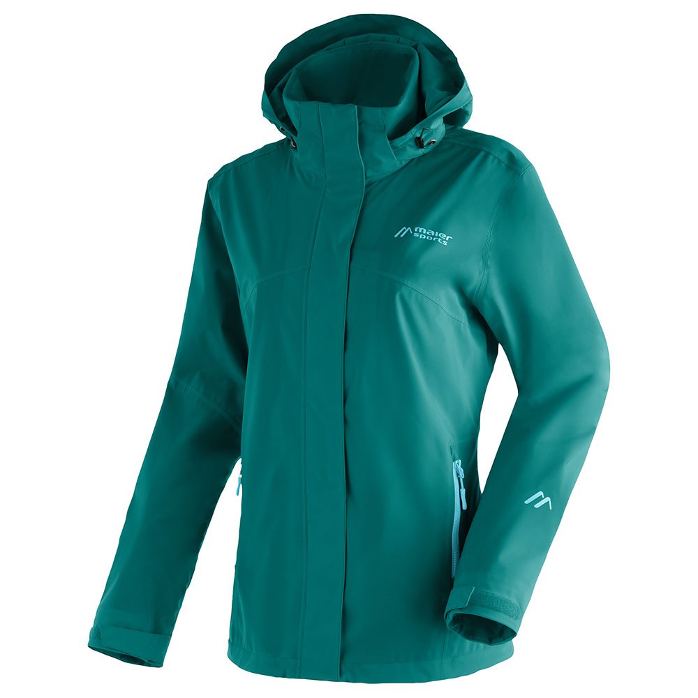 Куртка Maier Sports Metor Rec W Full Zip Rain, зеленый