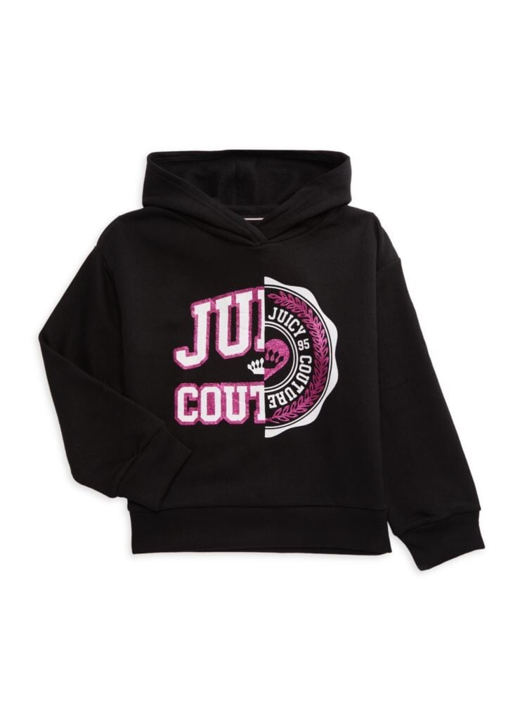 

Толстовка с графическим логотипом для девочек Juicy Couture, черный