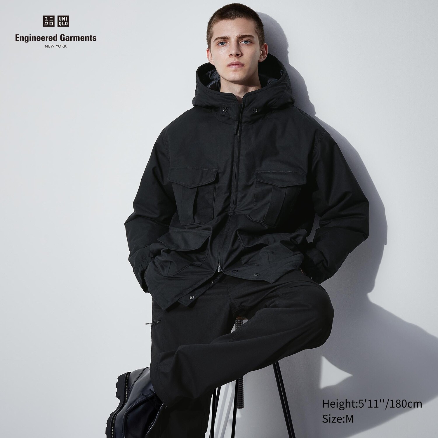 

Куртка UNIQLO heattech ветрозащитная, черный