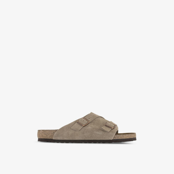 

Замшевые сандалии zurich с двойной пряжкой Birkenstock, коричневый