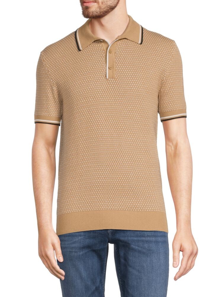 

Поло с вышивкой Seed Stitch Ben Sherman, цвет Sand