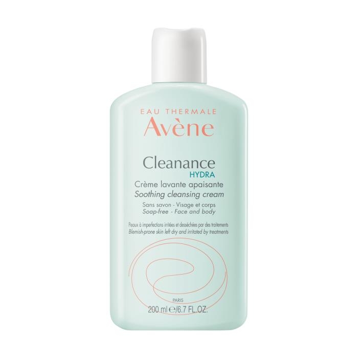 Avene Cleanance Hydra Creme Lavante 200 мл Очищающий крем для лица для чувствительной кожи очищающий крем для проблемной кожи лица svr creme lavante 400 мл