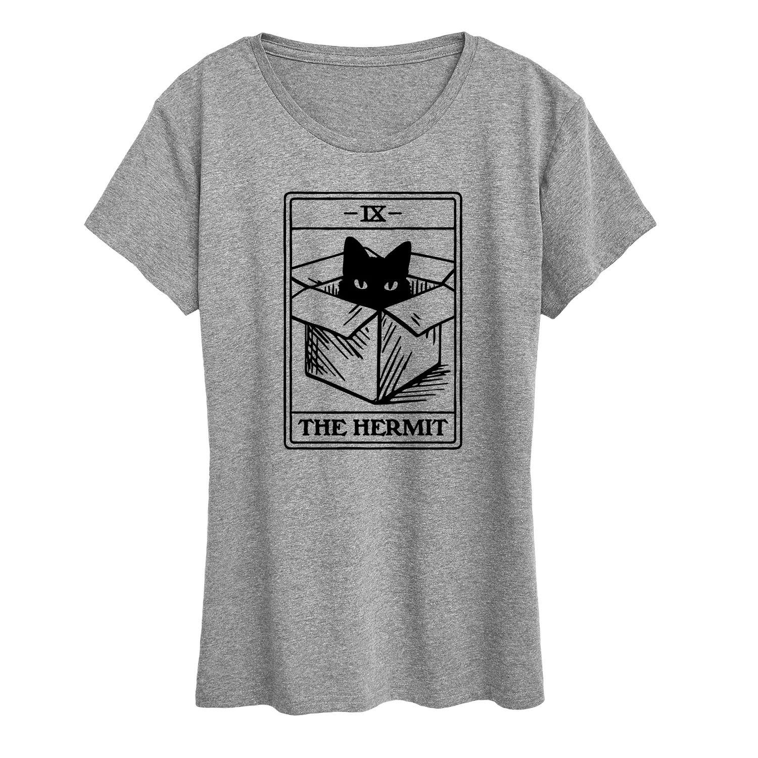 Женская футболка с рисунком карт Таро The Hermit Cat Licensed Character 100 шт настольная игра таро с надписью hermit