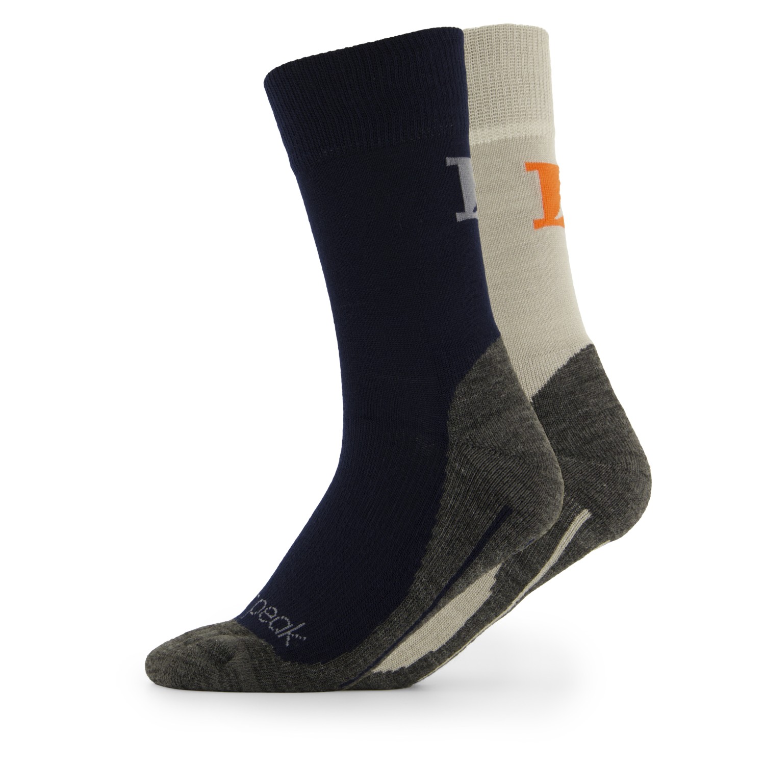 Походные носки Heber Peak Kid's EvergreenHe Hiking Crew Socks 2 Pack, цвет Dark Blue, Grey