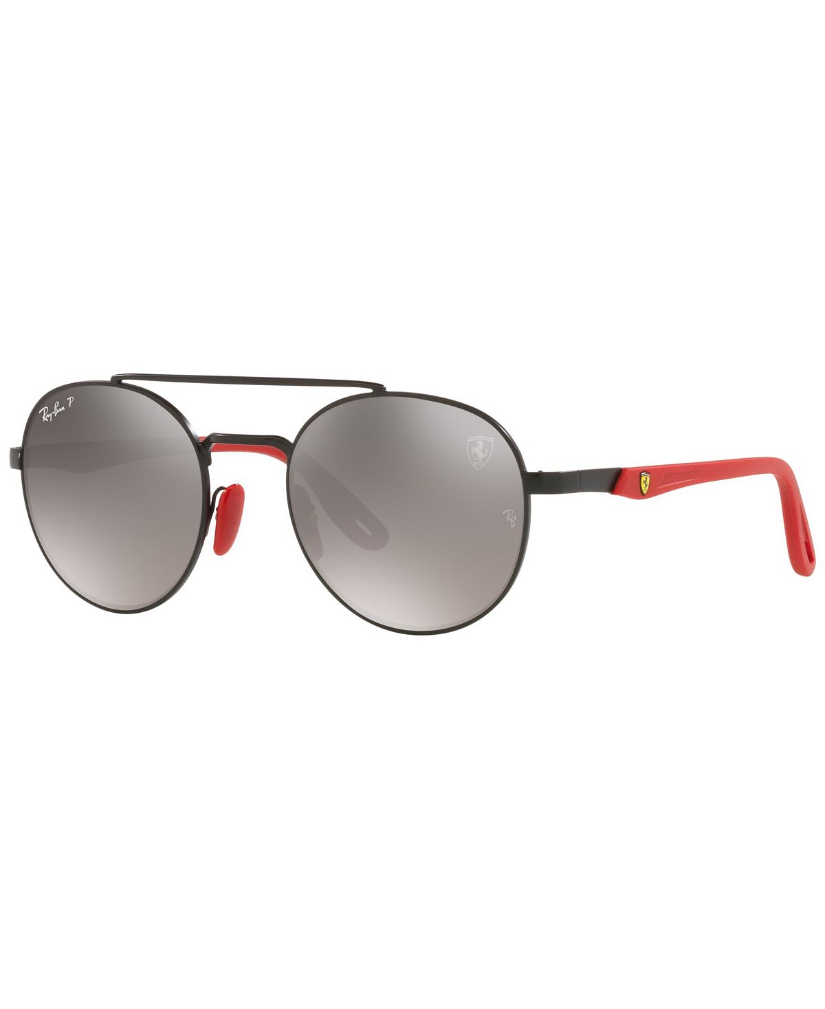 RB3696M Поляризованные солнцезащитные очки унисекс Scuderia Ferrari Collection 51 Ray-Ban, черный