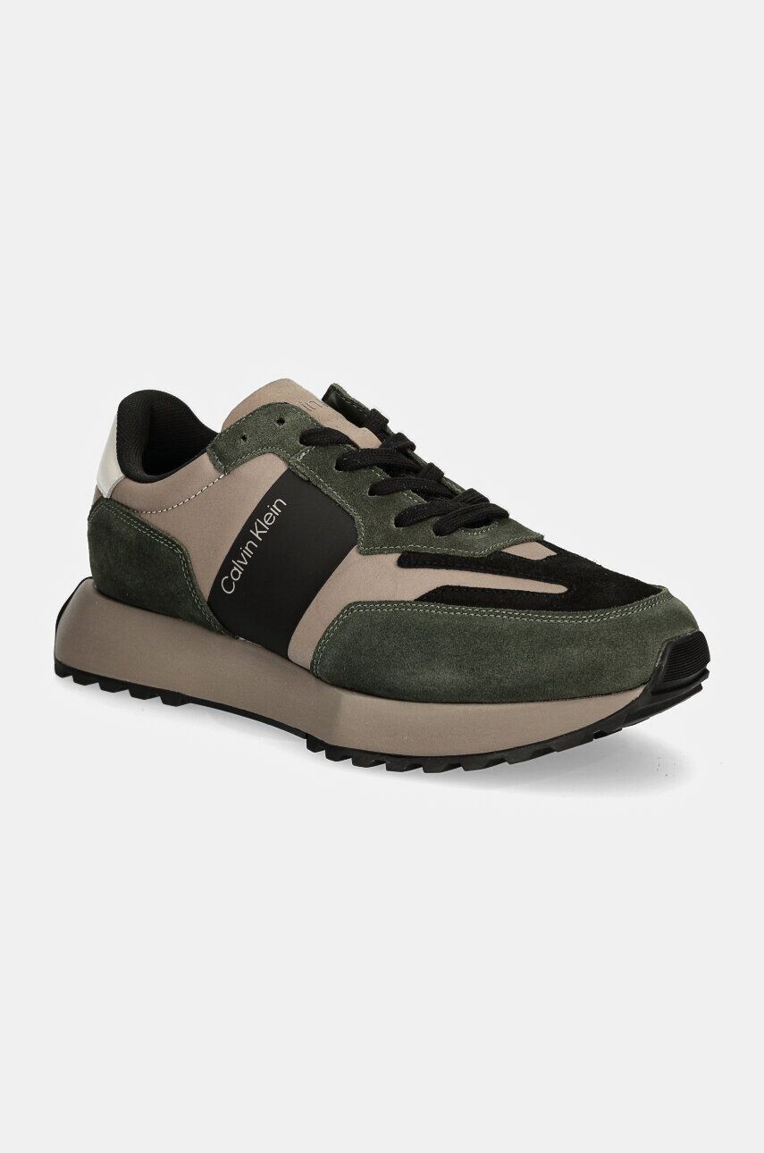 

Кроссовки Calvin Klein LOW TOP LACE UP MIX, зеленый
