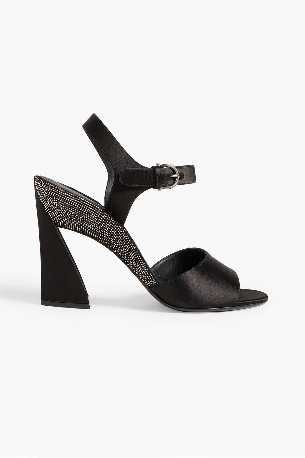 

Атласные босоножки Aede с кристаллами FERRAGAMO, черный