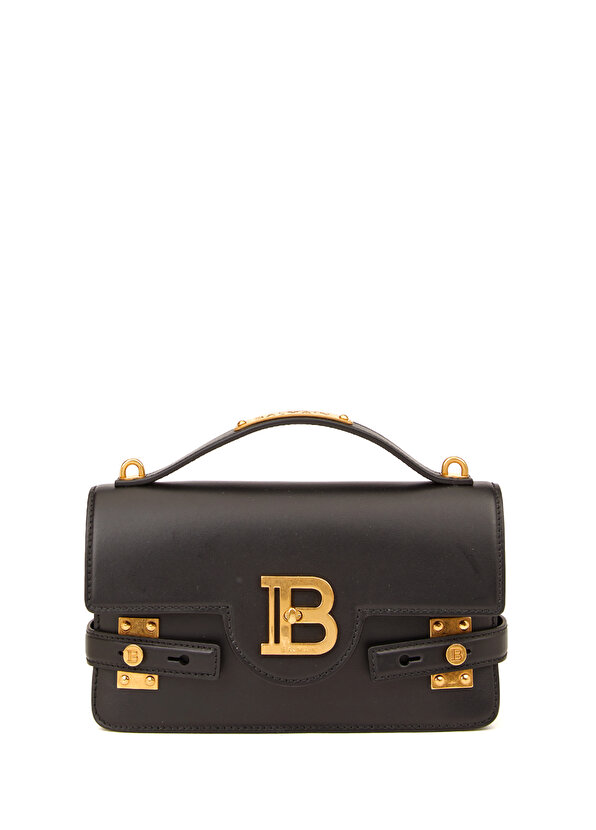 B-buzz 24 черная женская кожаная сумка через плечо Balmain черная и кремовая сумка b buzz 23 balmain