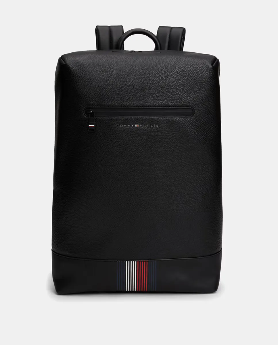 

Рюкзак для ноутбука с металлическим логотипом Tommy Hilfiger, черный