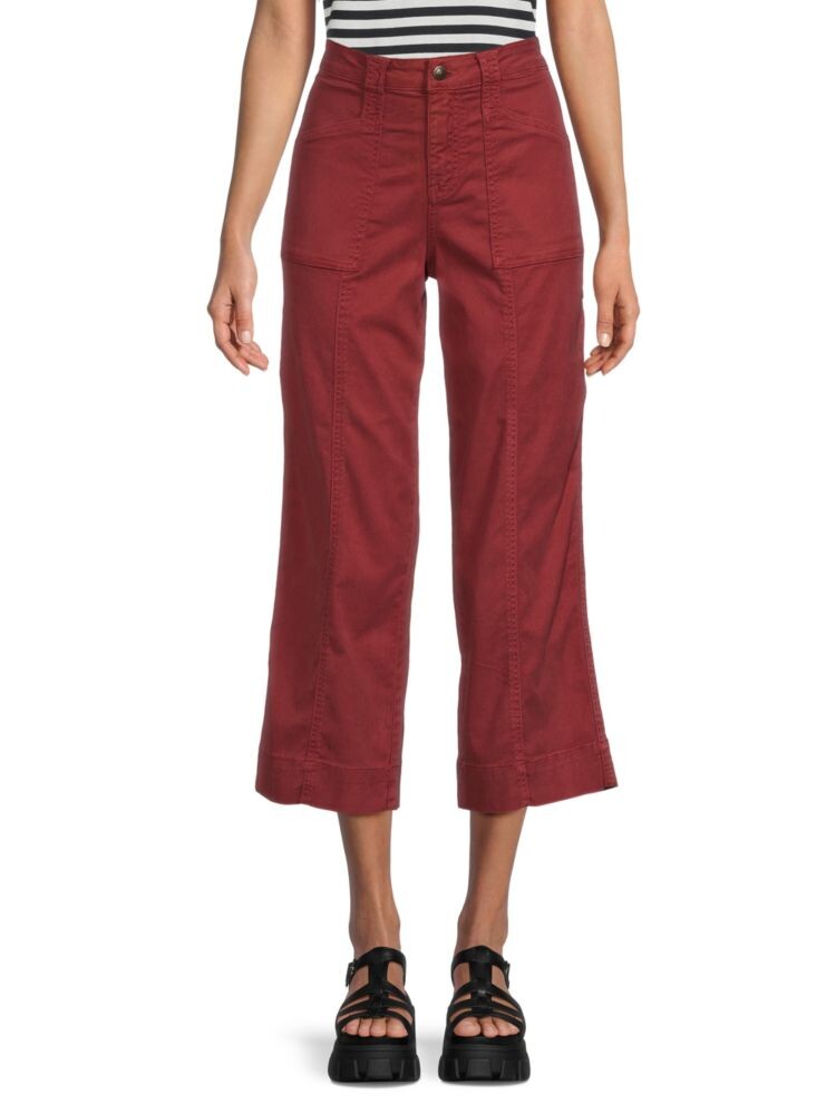 

Укороченные джинсы Violette Utility с высокой посадкой Joie, цвет Russet Brown