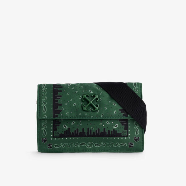 

Сумка через плечо jitney 1 4 с узором бандана Off-White, зеленый