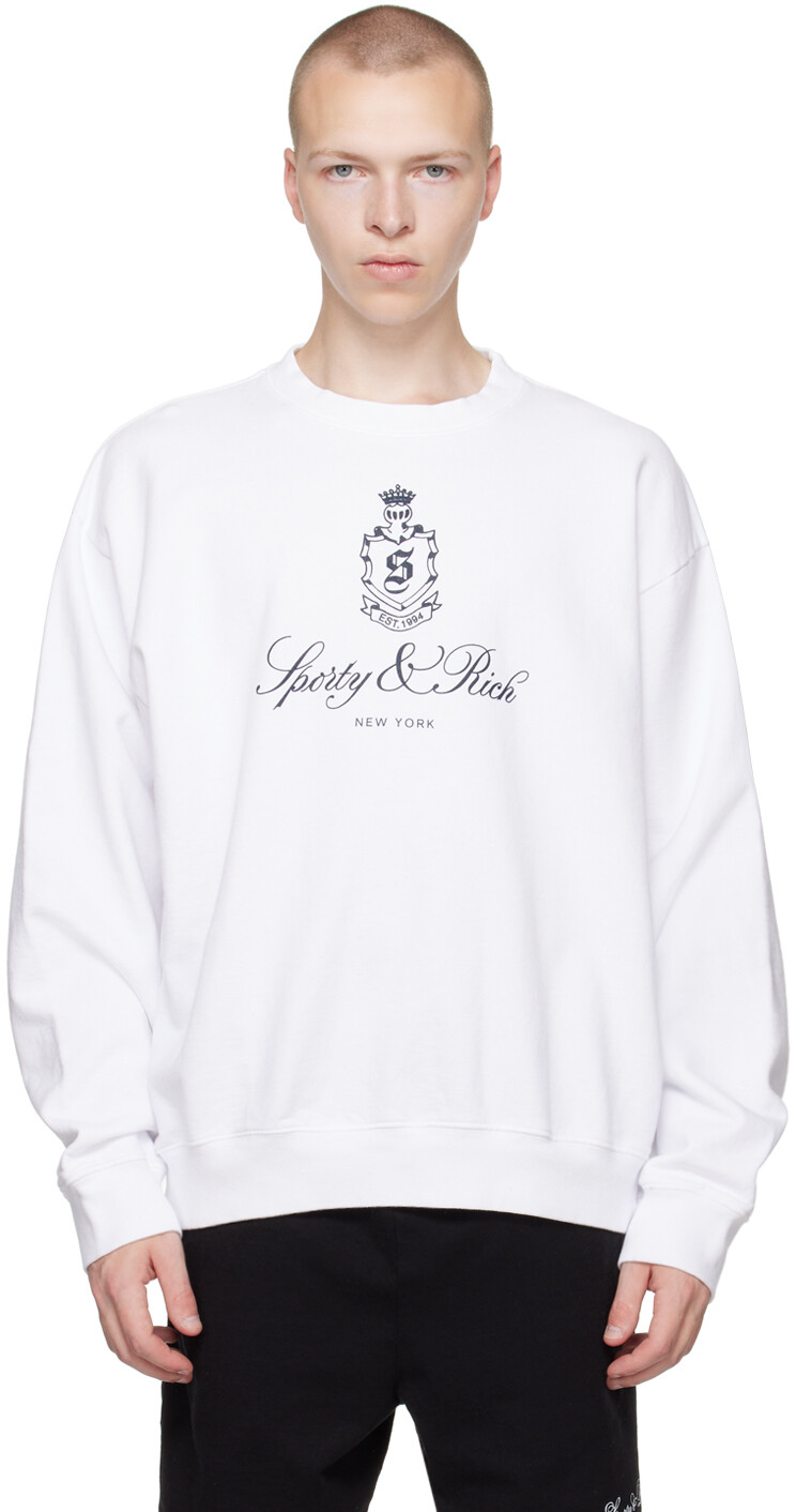 

Белая толстовка Sporty & Rich Vendome, Белый