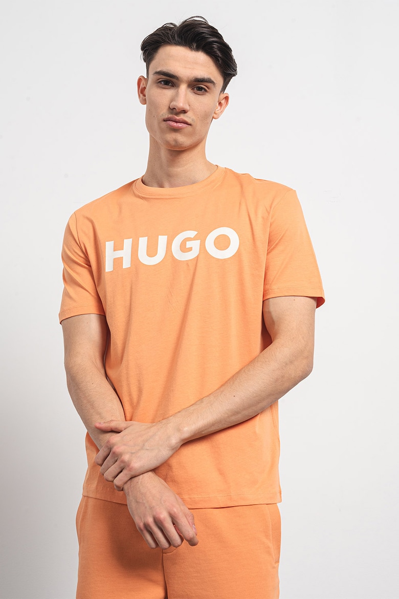 Футболка Dulivio с контрастным логотипом Hugo, белый