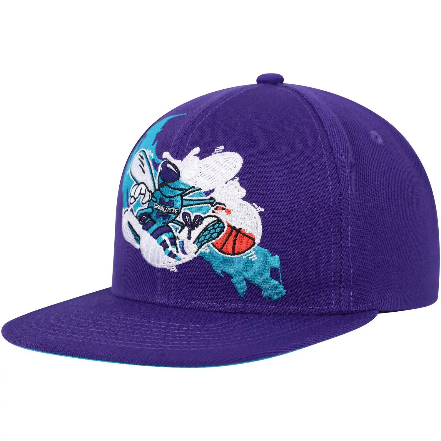 

Мужская шапка Snapback Mitchell & Ness Purple Charlotte Hornets с раскраской по номерам