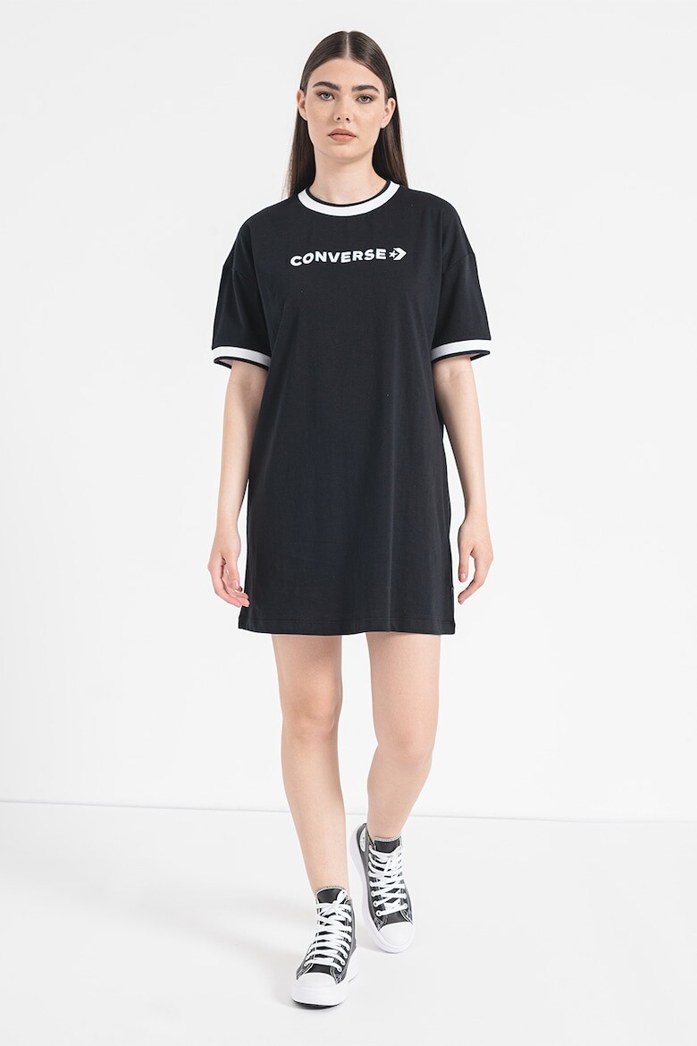 

Платье-Футболка Wordmark с заниженными рукавами Converse, черный