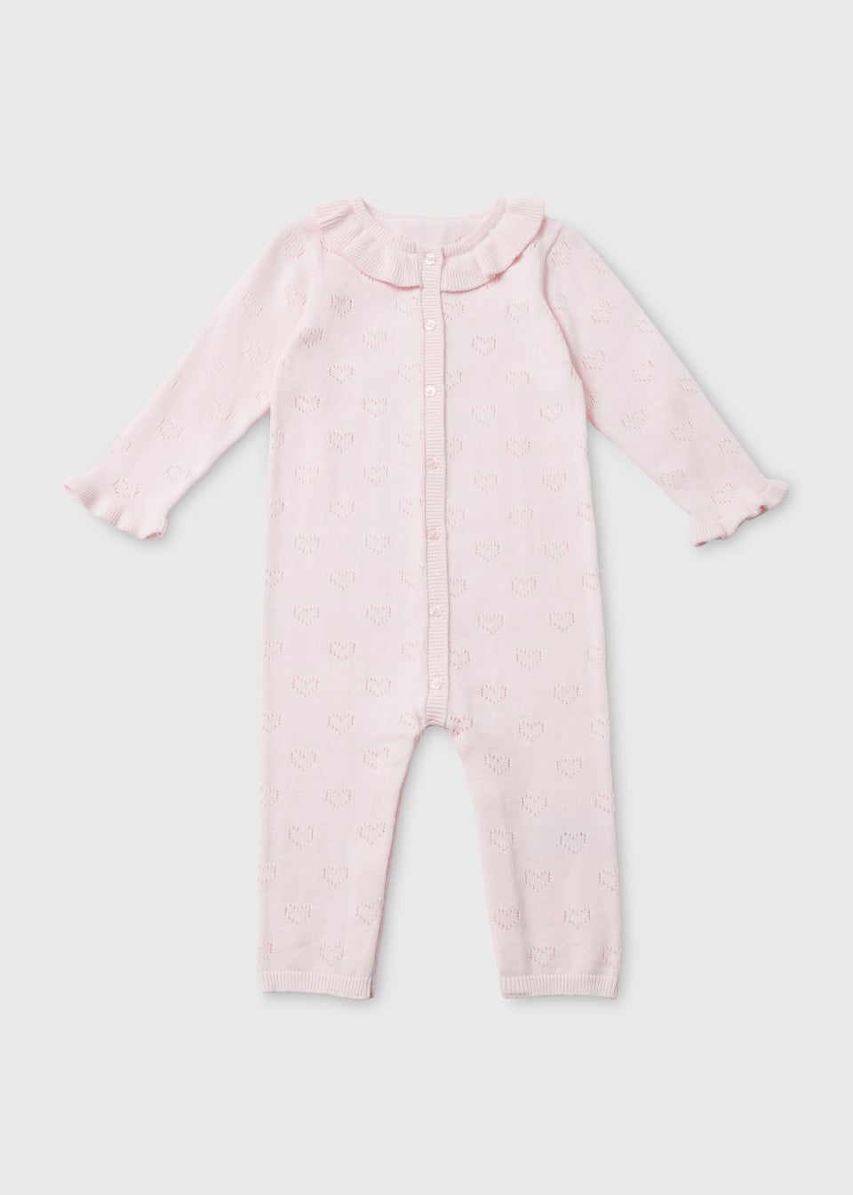 Розовый вязаный комбинезон для сна (Tiny Baby, 12 мес.)