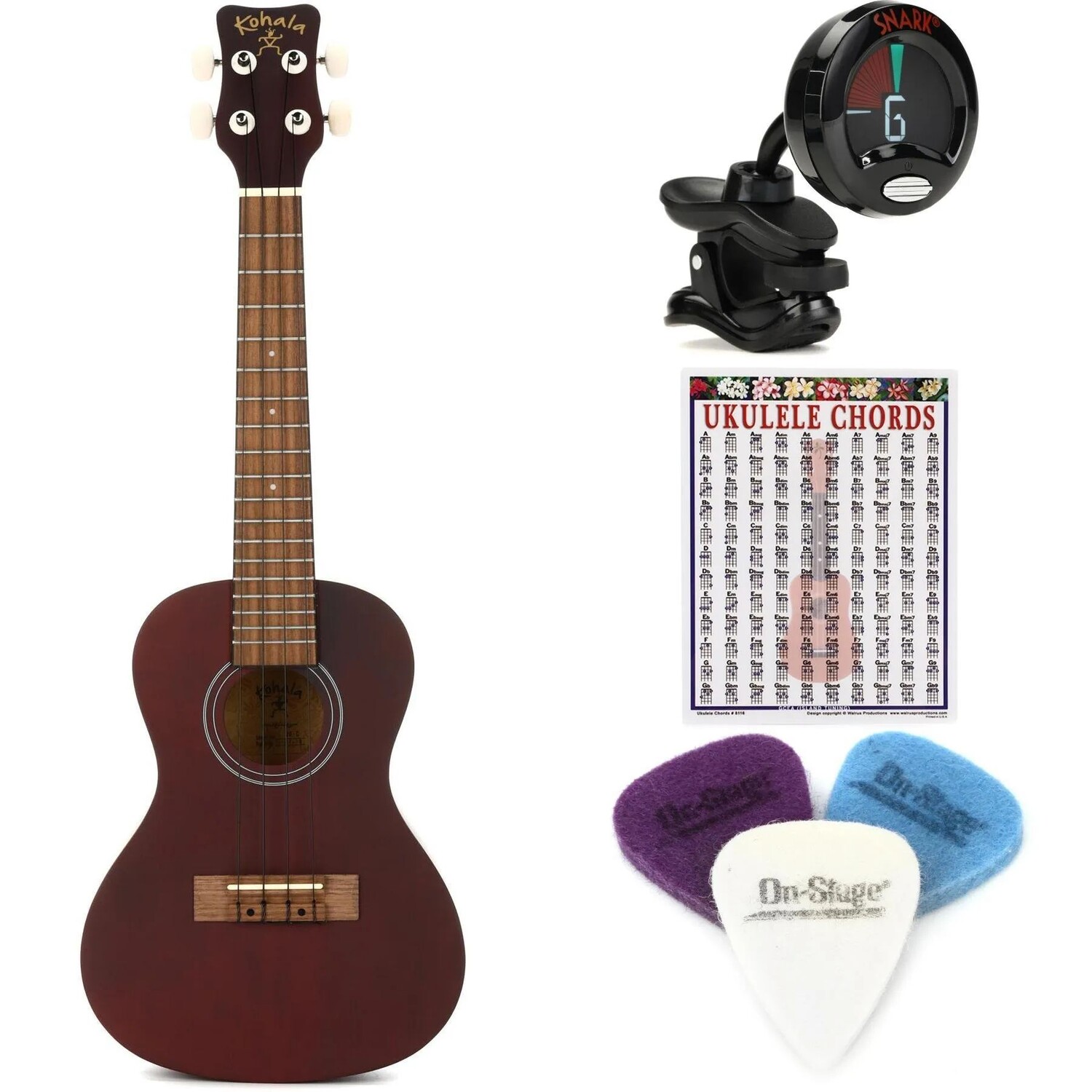 

Новый комплект Kohala KO-C Kine'O Concert Ukulele Essential Bundle