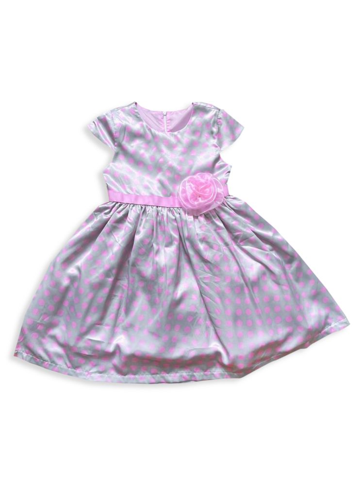 цена Платье в горошек для маленьких девочек и девочек Joe-Ella, фиолетовый