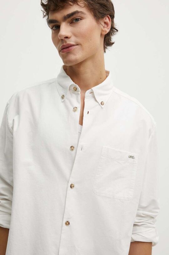 

Хлопковая рубашка Chemise Mateo с логотипом A.P.C., белый