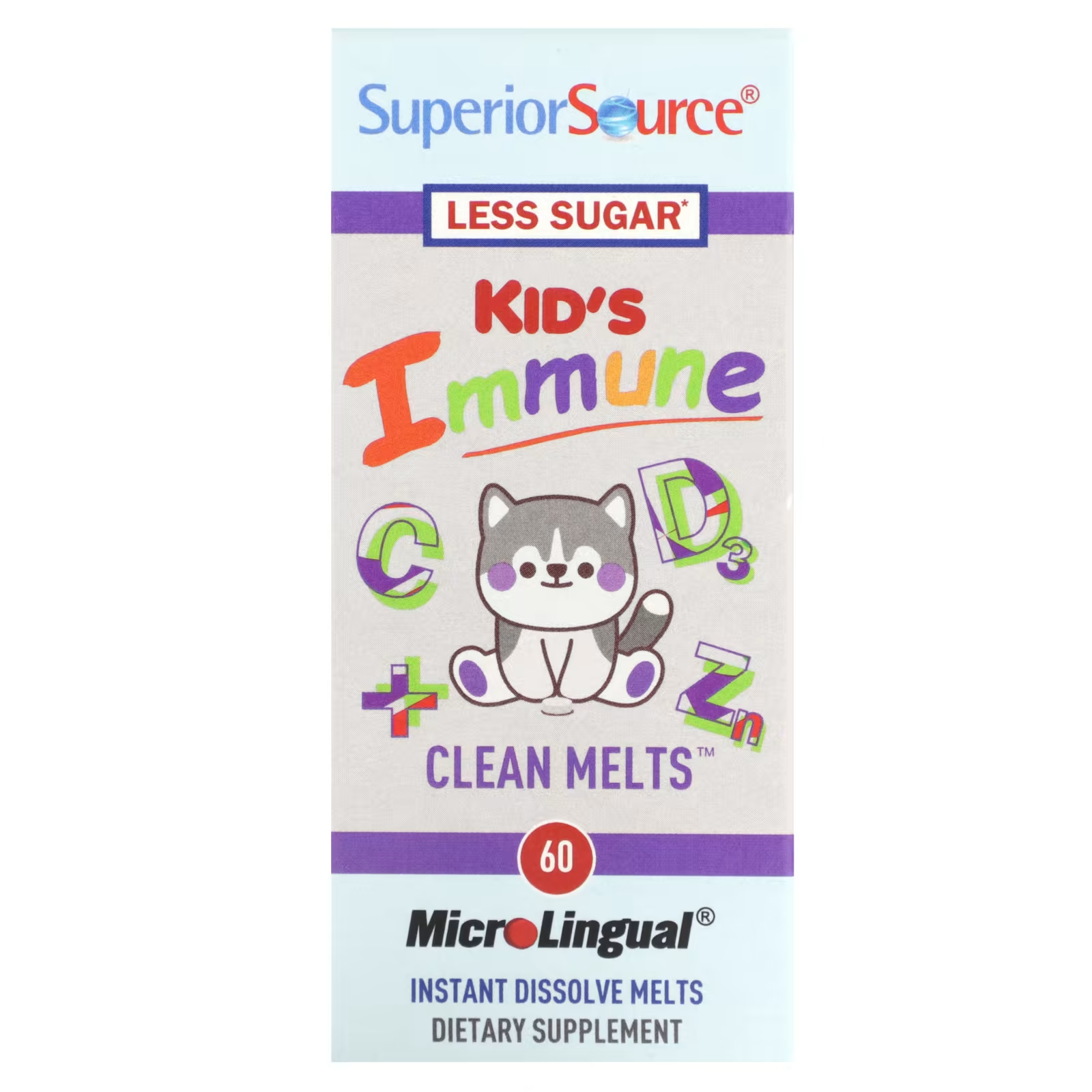 цена Пищевая добавка Superior Source Kid's Immune Clean Melts, 90 шт