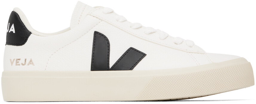 

Бело-черные кожаные кроссовки Campo ChromeFree Veja, цвет Extra white/Black