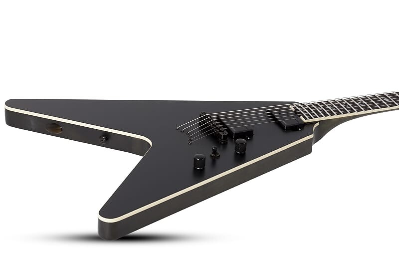 

Электрогитара Schecter V-1 SLS Elite "Evil Twin" Satin Black