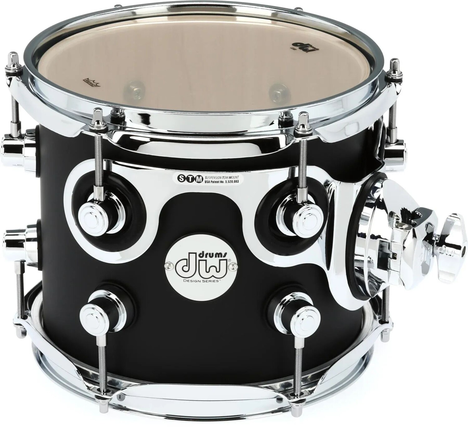 

DW Design Series Rack Tom — 7 x 8 дюймов — сатиновый черный
