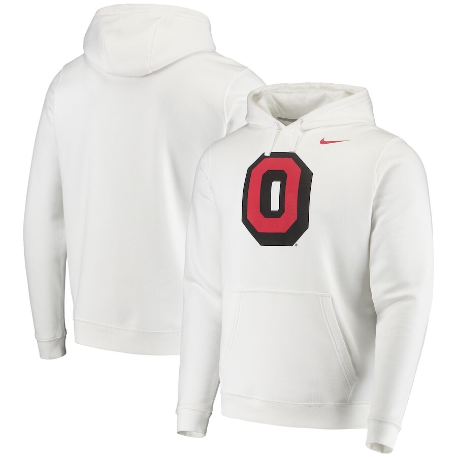 

Пуловер с капюшоном Nike Ohio State Buckeyes, белый