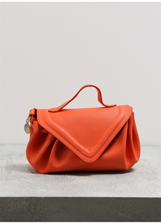 Оранжевая женская сумка через плечо Fabrika