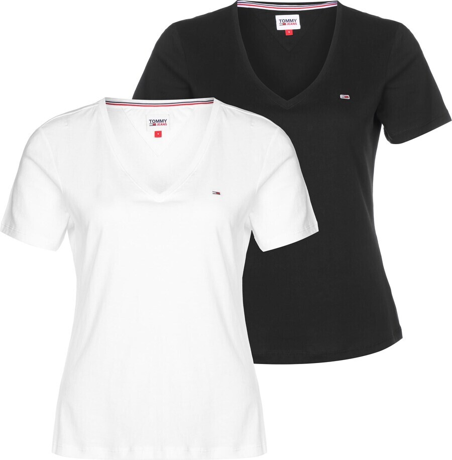 

Футболка Tommy Hilfiger, черный/белый