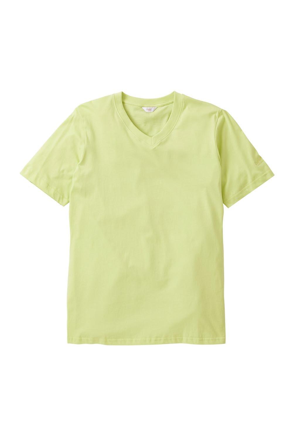 футболка с V-образным вырезом Cotton Traders, зеленый