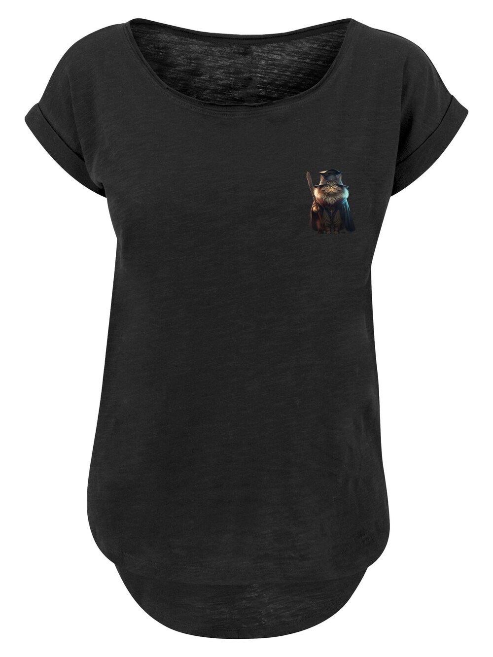 Рубашка F4Nt4Stic Wizard Cat, черный мужская футболка wizard cat l черный