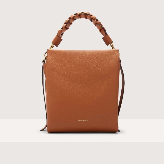 

Двусторонняя кожаная сумка через плечо Coccinelle BOHEME MEDIUM, коричневый