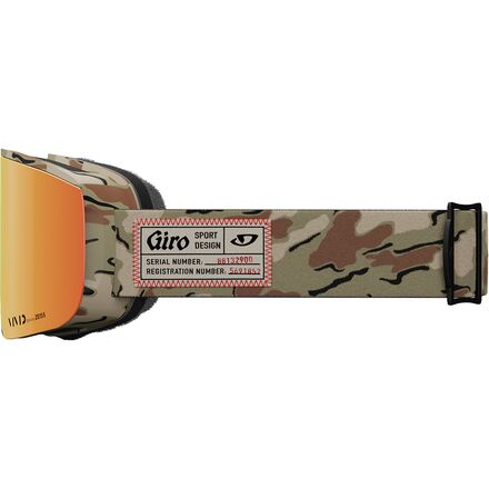 Ось Очки Giro, цвет Green Surplus/Vivid Ember/Vivid Infrared