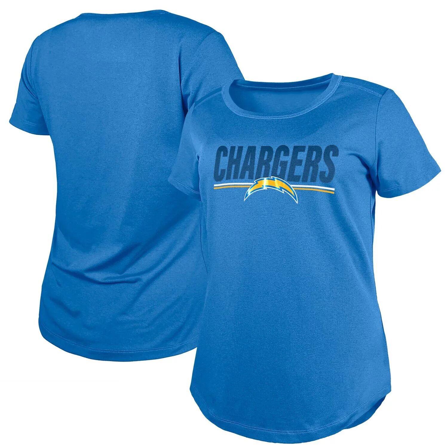 

Женская футболка New Era Powder Blue Los Angeles Chargers 2023 Training Camp NFL New Era