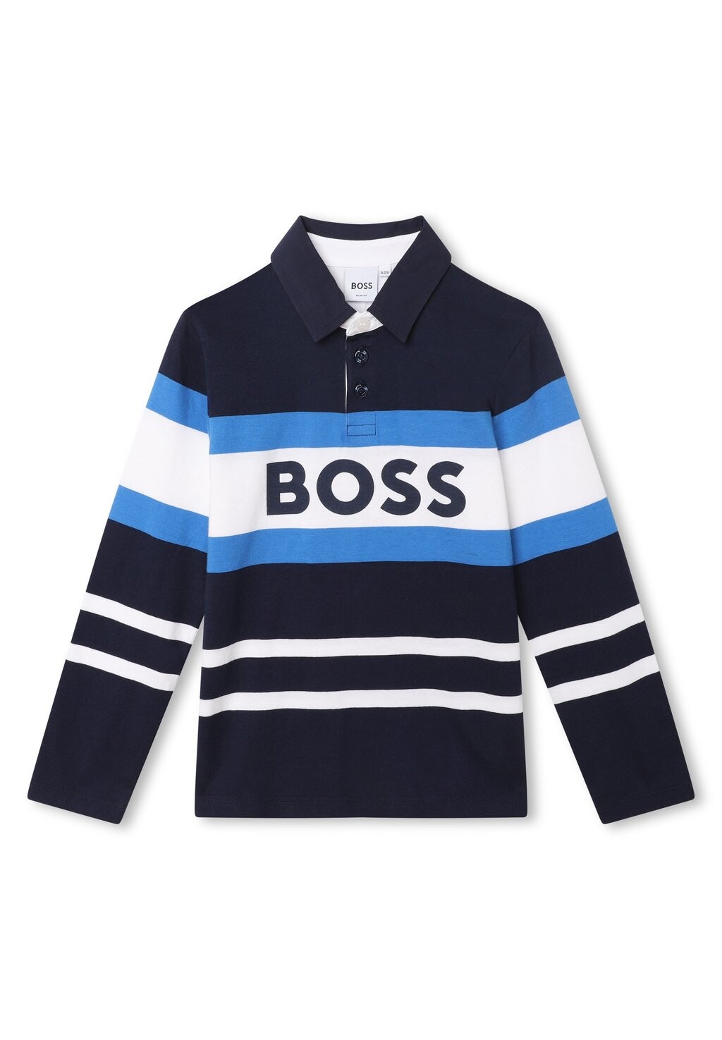 

Рубашка-поло BOSS Kidswear, цвет navy