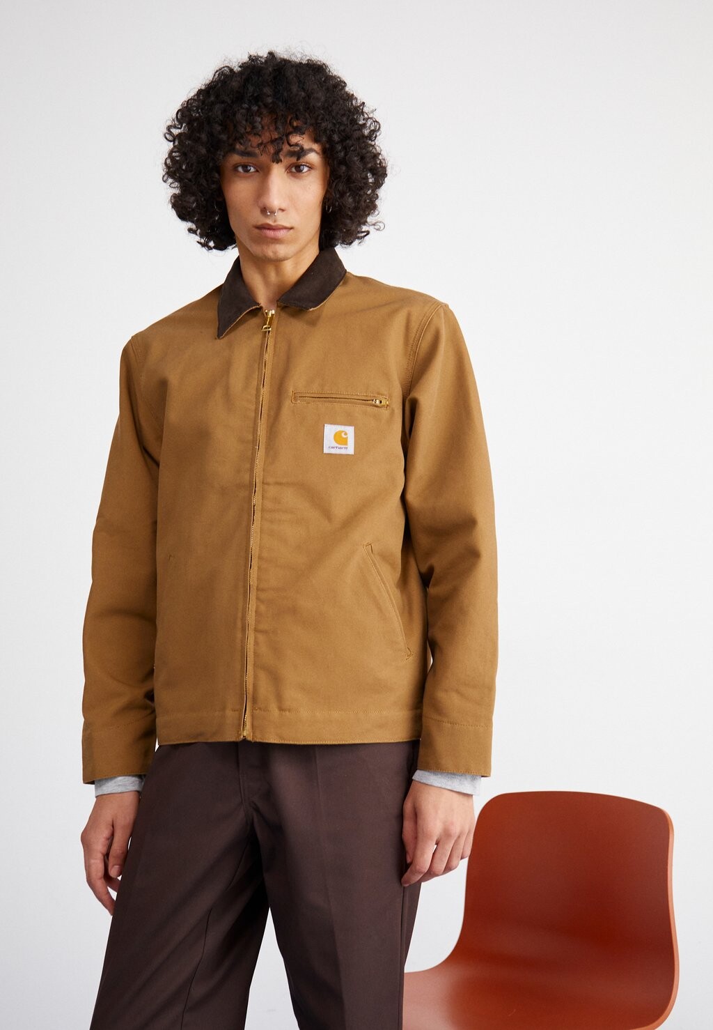 

Легкая куртка DETROIT JACKET Carhartt WIP, цвет hamilton brown/tobacco