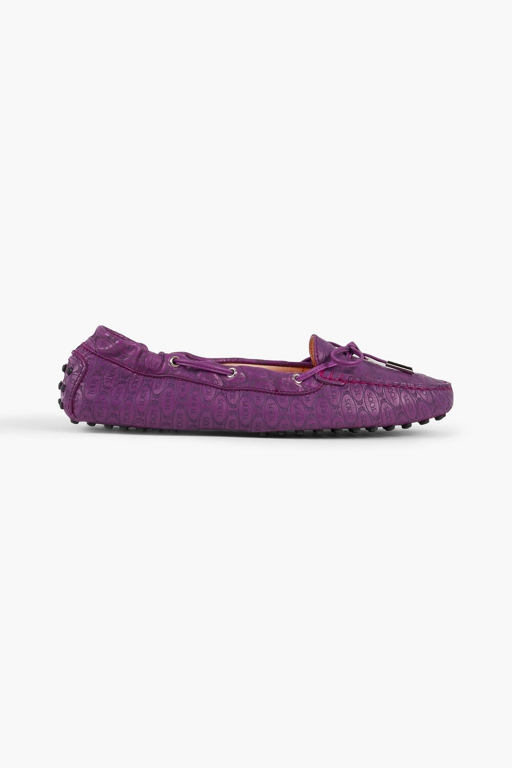 

Кожаные лоферы с тиснением Heaven Lacetto TOD'S, фиолетовый